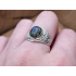 Echt zilveren ring met Labradoriet